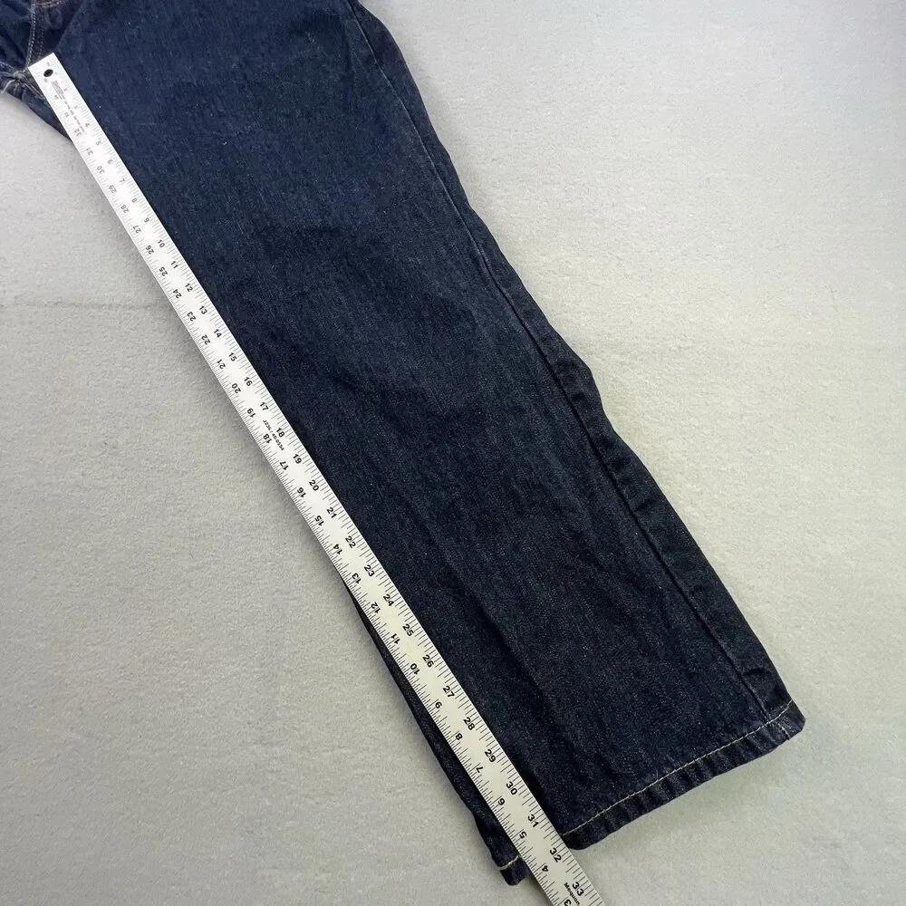Levis 527 Jeans Men 42x32 Blue Bootcut Dark Wash Denim Cowboy Western Workwear